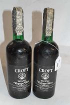 Two bottles of Croft 1970 Vintage Port, (2)