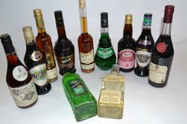 Quantity of assorted spirits and liqueurs, (11)