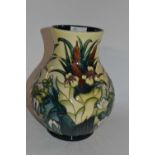 A large Moorcroft vase of globular form decorated with the Lamia pattern by Rachel Bishop, 25cm high