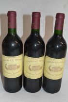 Three bottles of Pavillion Rouge, 1994, du Chateau Margaux, (3)