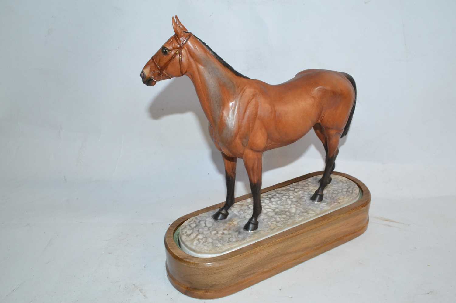 Royal Worcester model of "Arkle" owned by the Duchess of Westminster modelled by Doris Lindner - Image 2 of 3