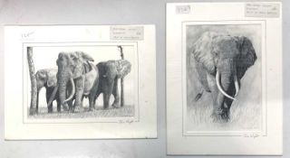 Chris Wright (British, contemporary), A pair monochrome prints, signed in pencil to mount,