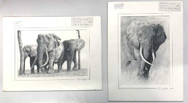 Chris Wright (British, contemporary), A pair monochrome prints, signed in pencil to mount,