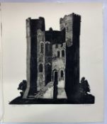 Valerie Ebroth (British, contemporary) 'Orford Castle', etching, artist proof, unframed.