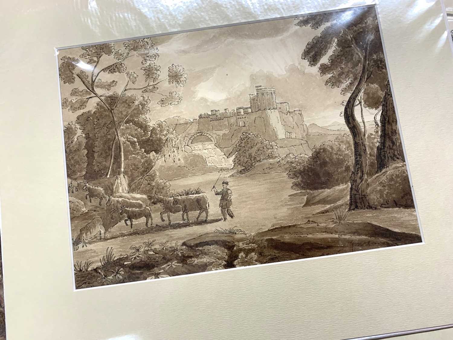 British School, 19th / 20th century, 9 watercolour / graphite landscape scenes, unframed (9) - Image 6 of 7
