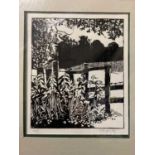 Tom King (British, 20th century), "The Ol' Style", linocut, artist's proof, signed, mounted,