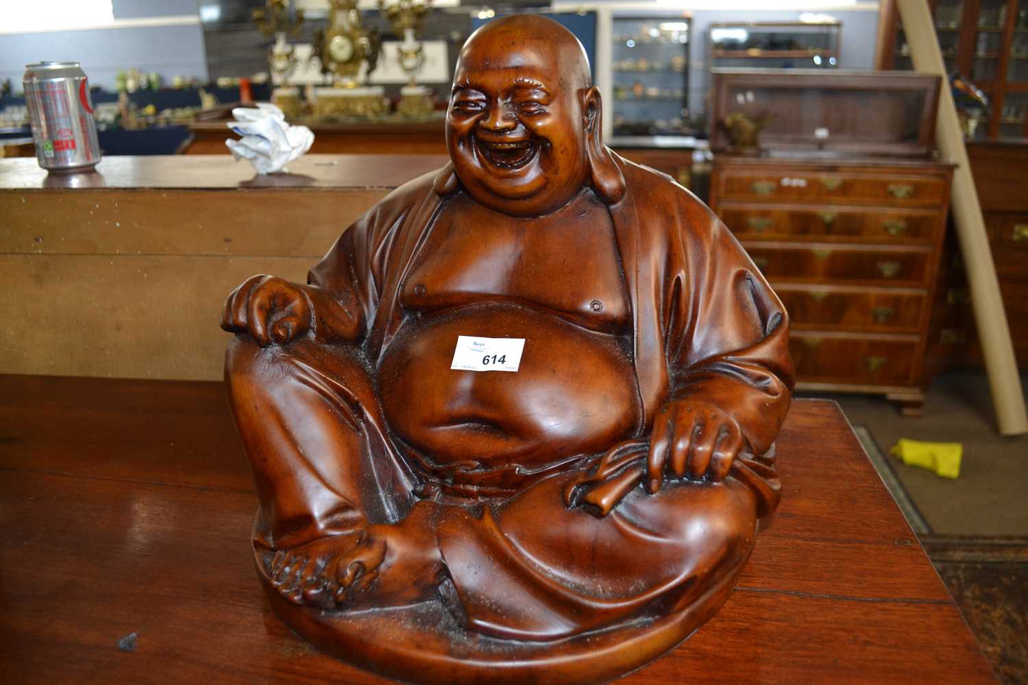 A modern composition model of laughing Buddha, 30cm high