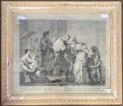 Jacopo Amigoni (1685-1782), Francesco Bartolozzi, 'Cum Rebecca Vocate', copper plate engraving,