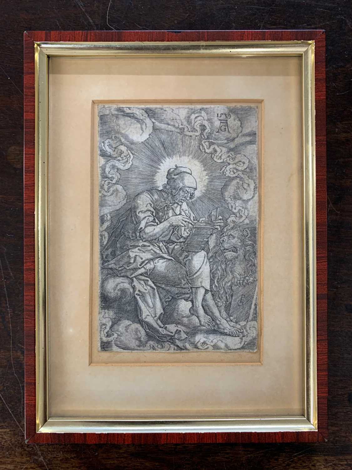 Georg Pencz (German, 1500-1550), engraving, initialed, dated 1539, laid on board, 8x12cm, framed and