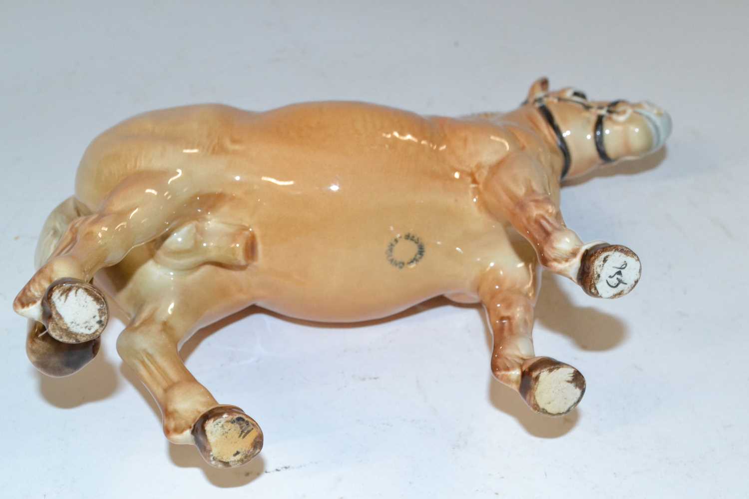 A Beswick model of a Norwegian Fjord horse in a gloss glaze, pattern number 2282 - Image 2 of 2