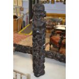 A large East African Makonde tree of life carving, 78cm high