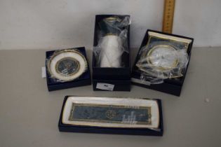 A group of boxed Royal Doulton wares including a Biltmore column vase, a Biltmore coaster, a