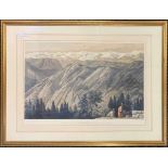 Thomas Picken (c.1815-1870), 'The Snowy Range from Nagkanda Staging Bungalow (no.12 Sunset),
