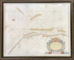 Capt. Grenville Collins (British, 17th century) 'Yarmouth and the Sands about it', copperplate