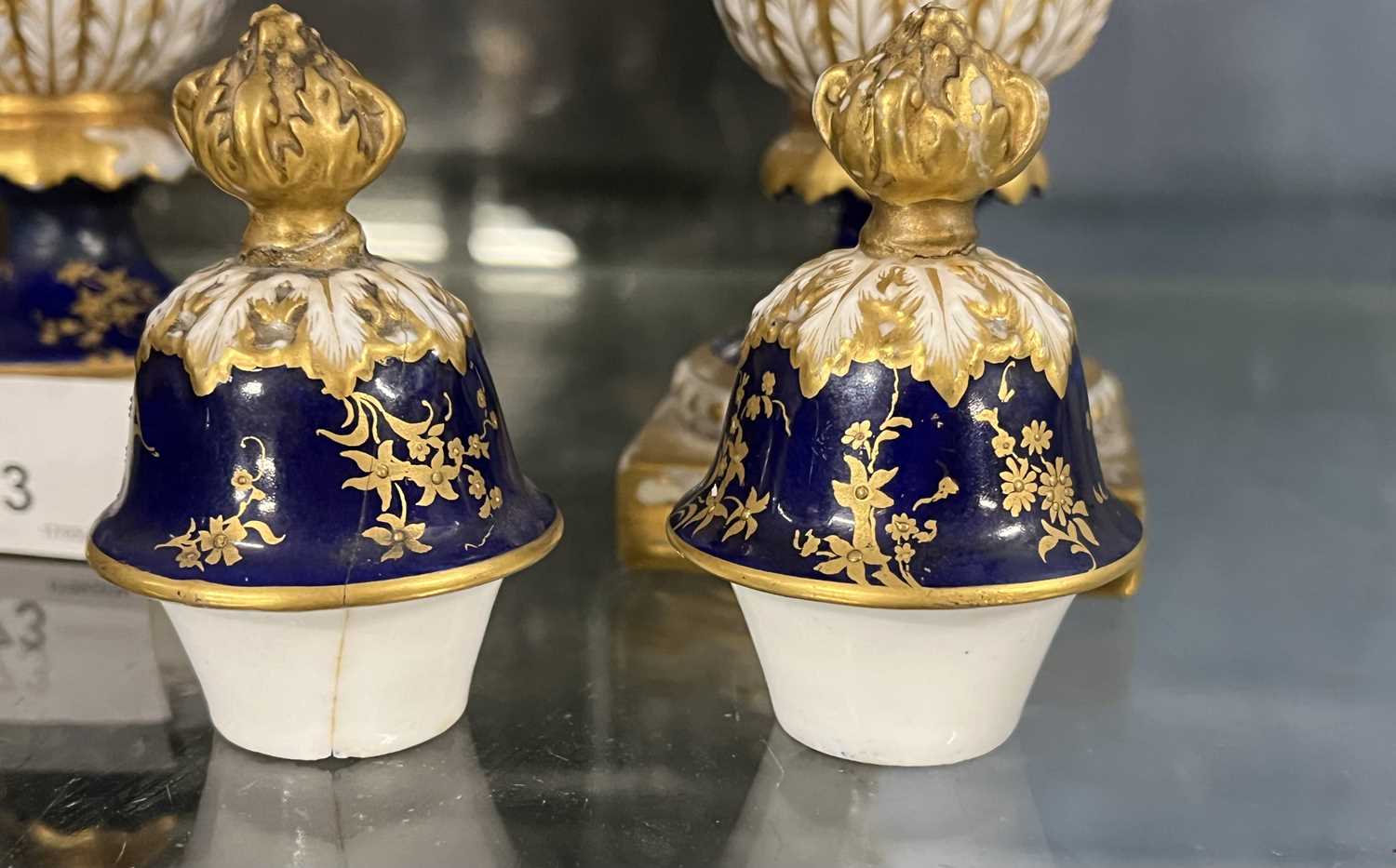 Royal Worcester Fruit Vases by Chivers - Image 8 of 16