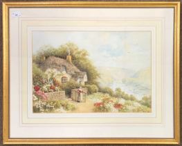 R.Thronton (British, 19th century), watercolour and gouache, signed, 35x50cm, framed and glazed.