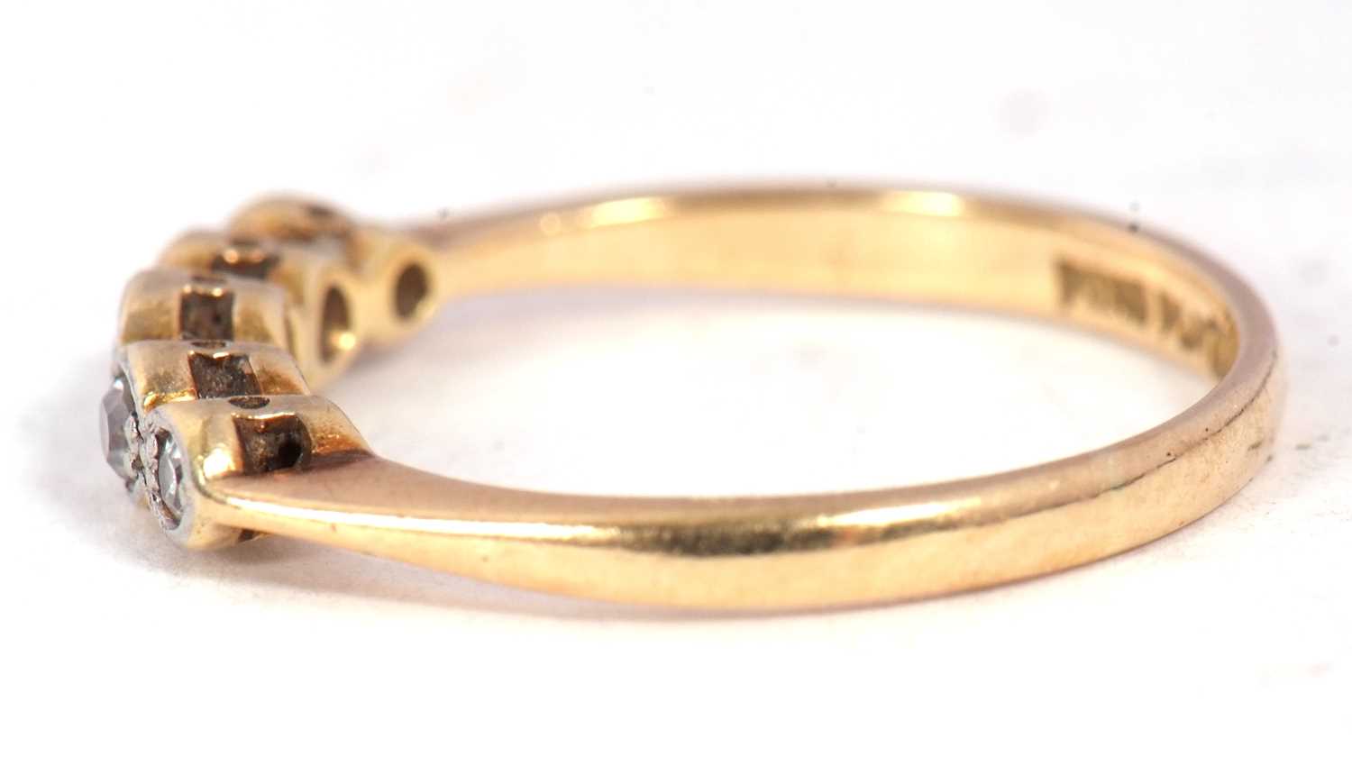 An 18ct gold and five diamond ring, circa 1920 - Image 6 of 7