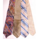 Four gents silk neckties to include two by Christian Dior, one by Liberty of London and another by