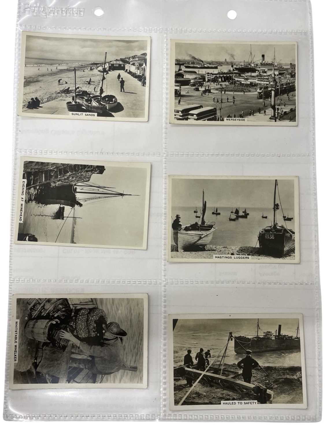 A collection of 20th century cigarette and other collectable cards, of coastal and maritime - Image 4 of 8