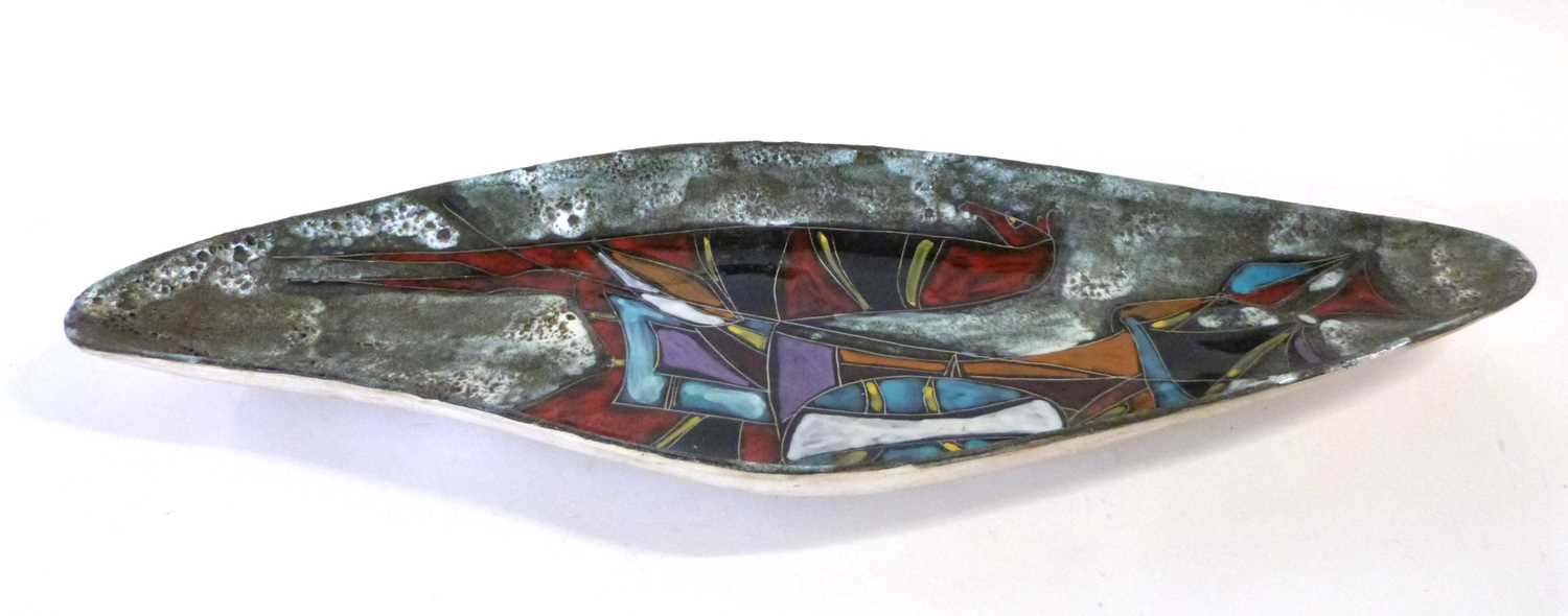 A 1950's/60's Italian Florentine large asymmetric dish in the style of Marcello Fantoni (1915-2011), - Image 2 of 6