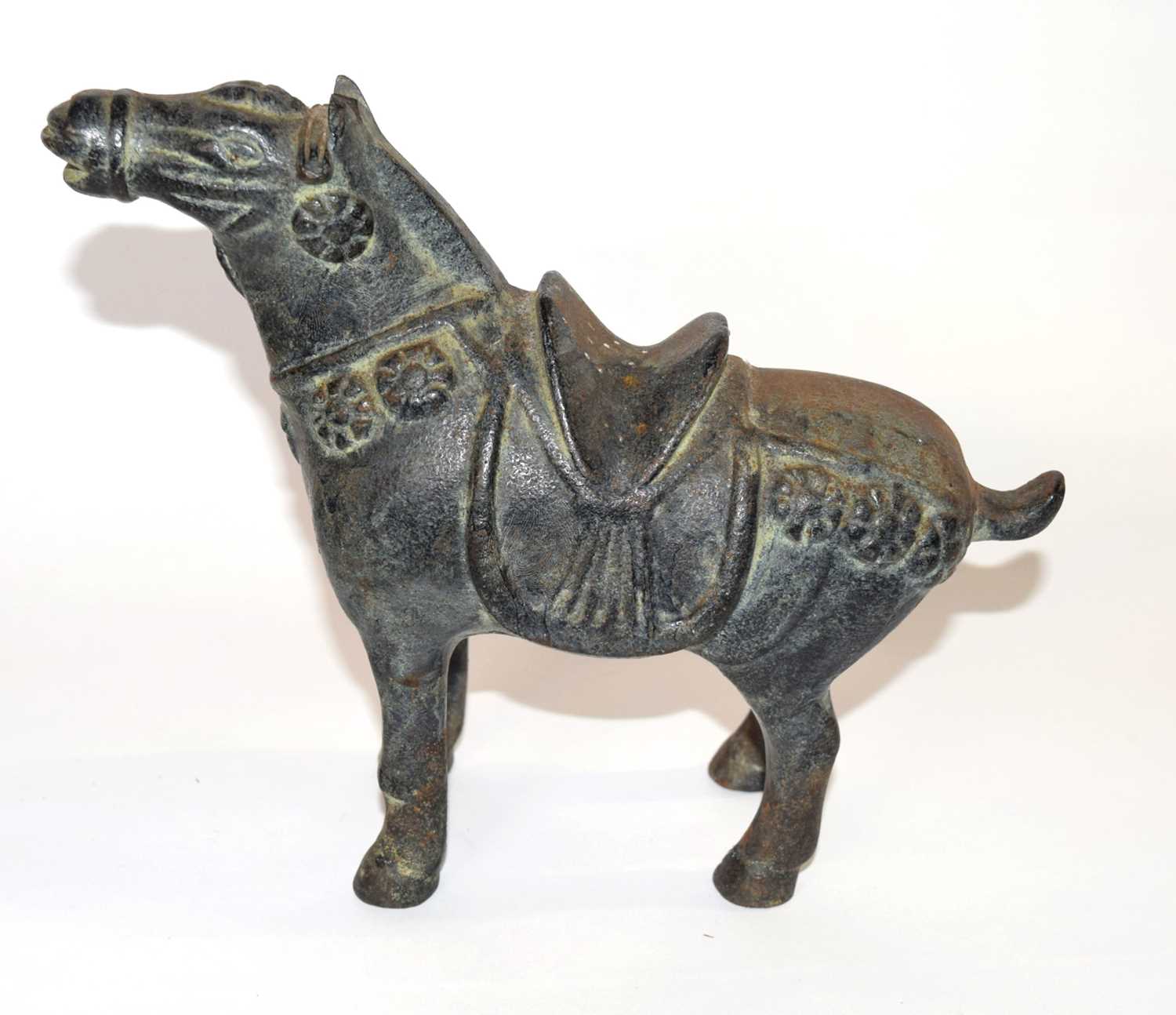 Patinated Iron Model of a Horse in Tang Dynasty Style