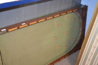 A folding Victorian mahogany cased bar billiards game