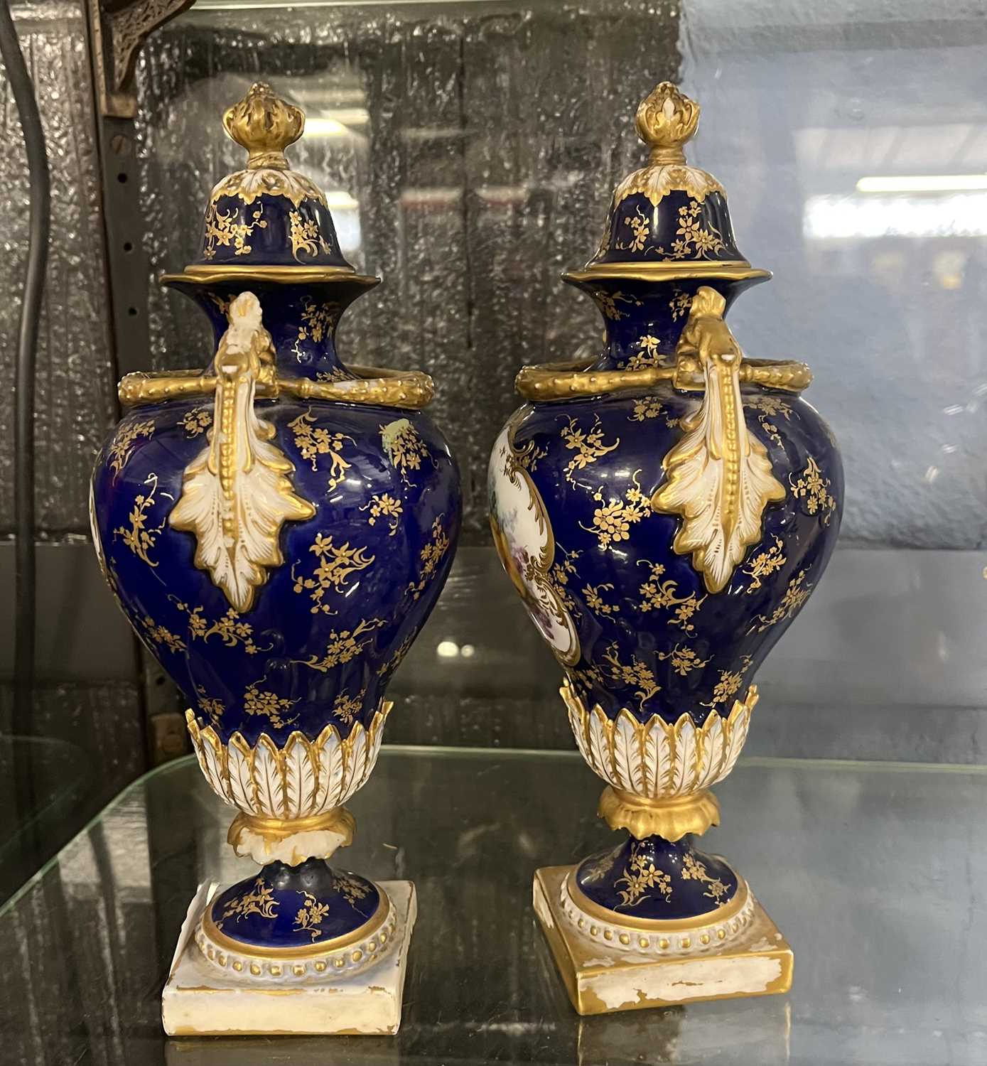 Royal Worcester Fruit Vases by Chivers - Image 15 of 16