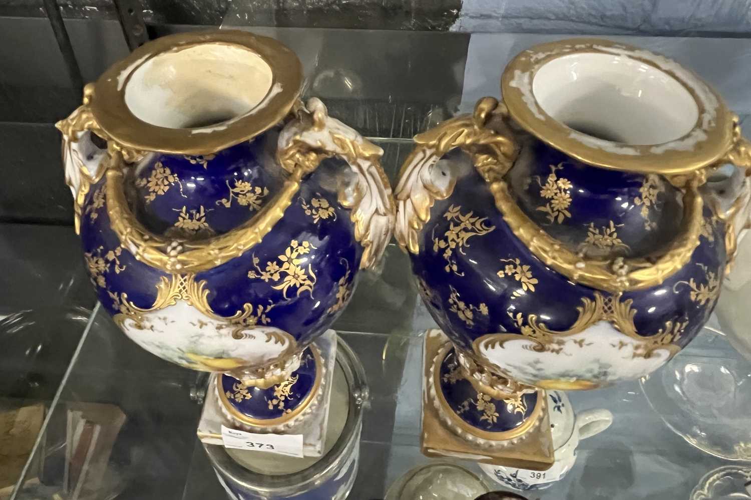 Royal Worcester Fruit Vases by Chivers - Image 9 of 16