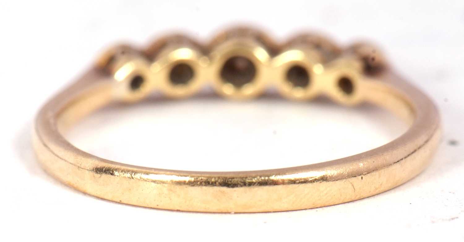 An 18ct gold and five diamond ring, circa 1920 - Image 4 of 7