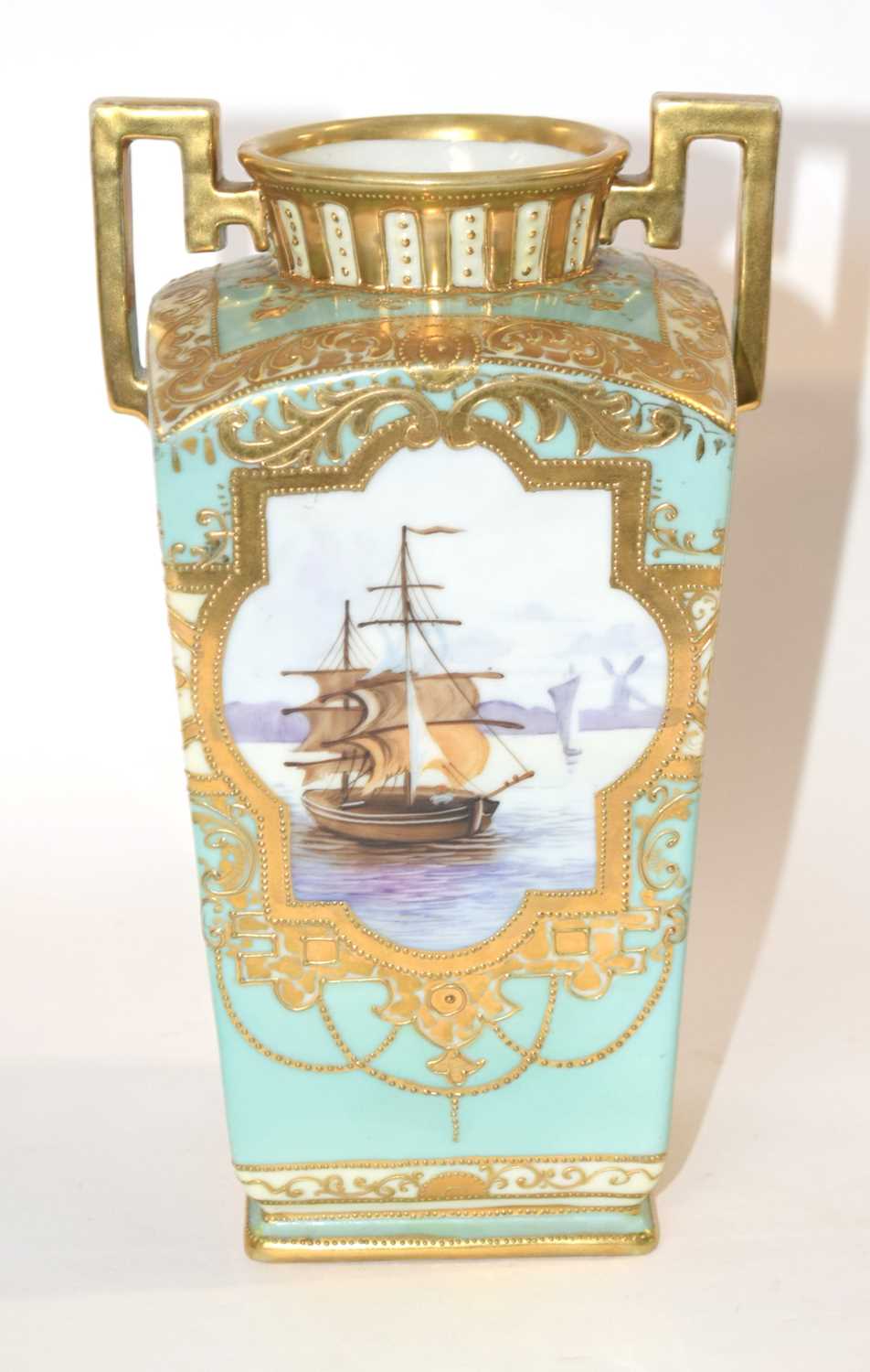 Noritake Vase: Marine Scenes