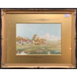 A.M. Clifton (British, 20th century), 'Near Conisbord Yorks', watercolour, signed, 24x34cm, framed
