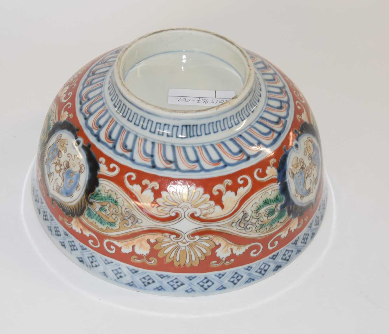 Japanese Porcelain Imari Bowl Meiji Period - Bild 2 aus 2