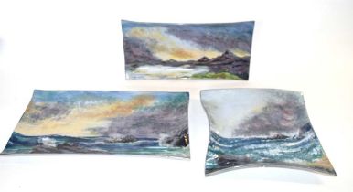 Highland Pottery Dishes: Seascapes by David Grant