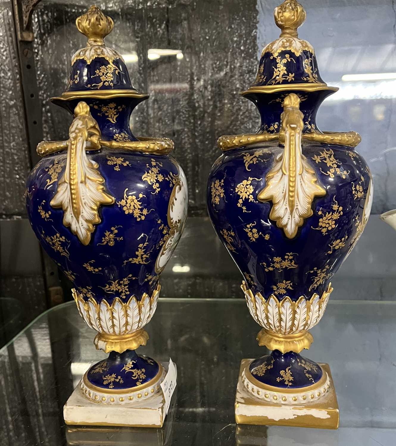 Royal Worcester Fruit Vases by Chivers - Image 14 of 16