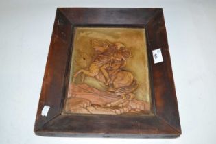 A framed model of Bonapart, signed Karolus Magnes, the plaque 25 x 19