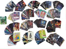 A large collection of various film television trading cards (approx 200 cards)