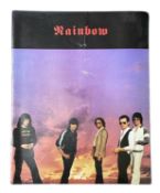 A 1980 tour programme for Rainbow, featuring the late Ronnie James Dio