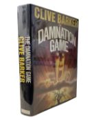 CLIVE BARKER: THE DAMNATION GAME, London, Weidenfeld and Nicholson, 1985. Signed by author to