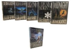 DEAN R KOONTZ: 6 titles, all with pres. insc to title page: New York, G P Putnam: LIGHNING;HIDEAWAY;