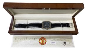A boxed limited edition Manchester United 1968 commemorative watch. Number 1850/1968 In worn