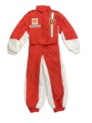 An official Ferrari children's race track suit, age 14
