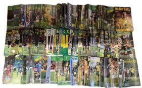 An extensive quantity of 1990s-2000s Norwich City Canaries Matchday programmes
