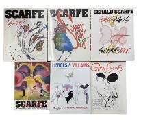 GERALD SCARFE: 6 titles: HEROES AND VILLAINS (OVER 50 CELEBRITIES, WRITERS AND EXPERTS DEBATE FAMOUS