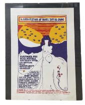 A signed and numbered 1998 reproduction poster for The Bath Festival of Blues, Saturday 28th June