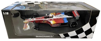 A boxed Minichamps 1:18 scale model, Williams FW21 A. Zanardi