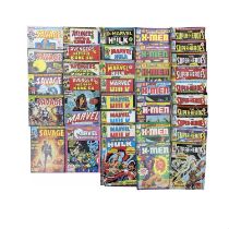 A mixed lot of various 1970s/1980s Marvel comic books, to include: - The Super-Heroes, issues: 1 (