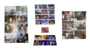 A collection of various lobby cards, to include: - The Blue Lagoon (8) - Spacehunter: Adventues in