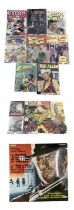 A small collection of vintage Western-style comic books and a vinyl LP, to include: - Rex Allen,