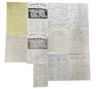 A collection of 1960s facsimilie autograph letters for various football teams, to include: -