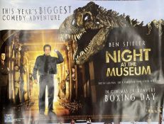 A further quad cinema poster for Night at the Museum (2006) from the Leicester Square Odeon, London.